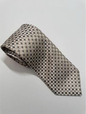 Alexander Julian Colours Tie In Gold And White